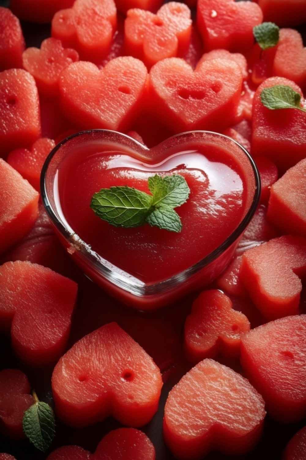 Heart-Shaped Watermelon Bites Heart-Shaped Watermelon Bites