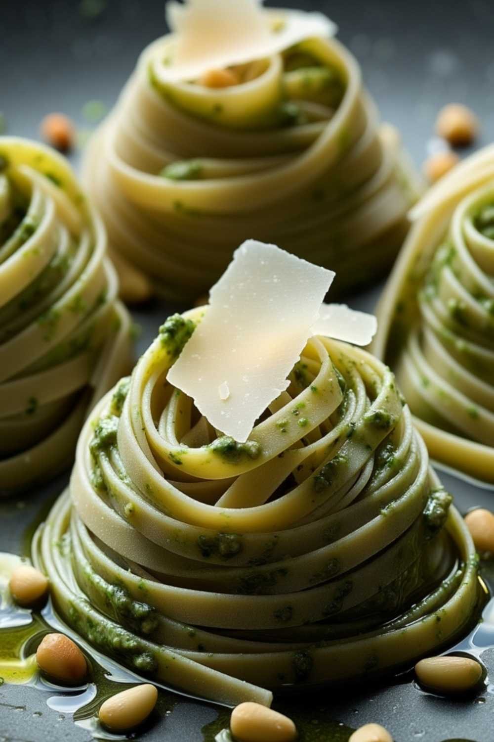 Homemade Pasta with Fresh Basil Pesto Homemade Pasta with Fresh Basil Pesto