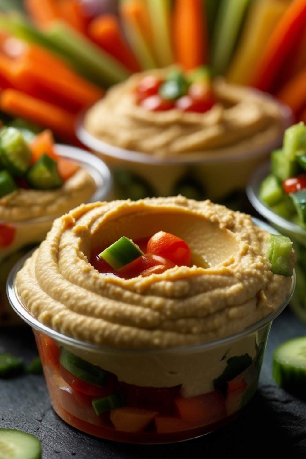 Hummus and Veggie Cups Hummus and Veggie Cups