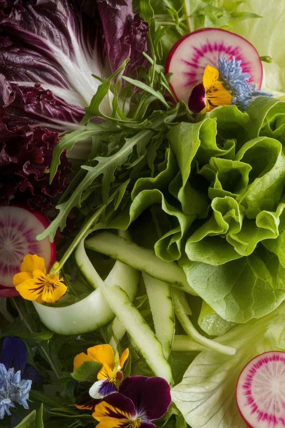 Simple Mixed Green Salad