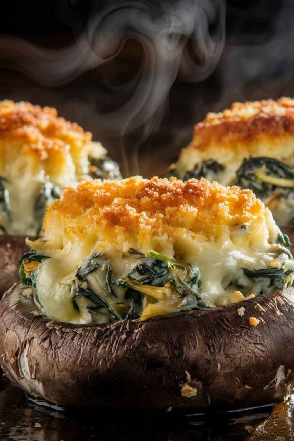 Spinach and Artichoke Stuffed Mushrooms Spinach and Artichoke Stuffed Mushrooms