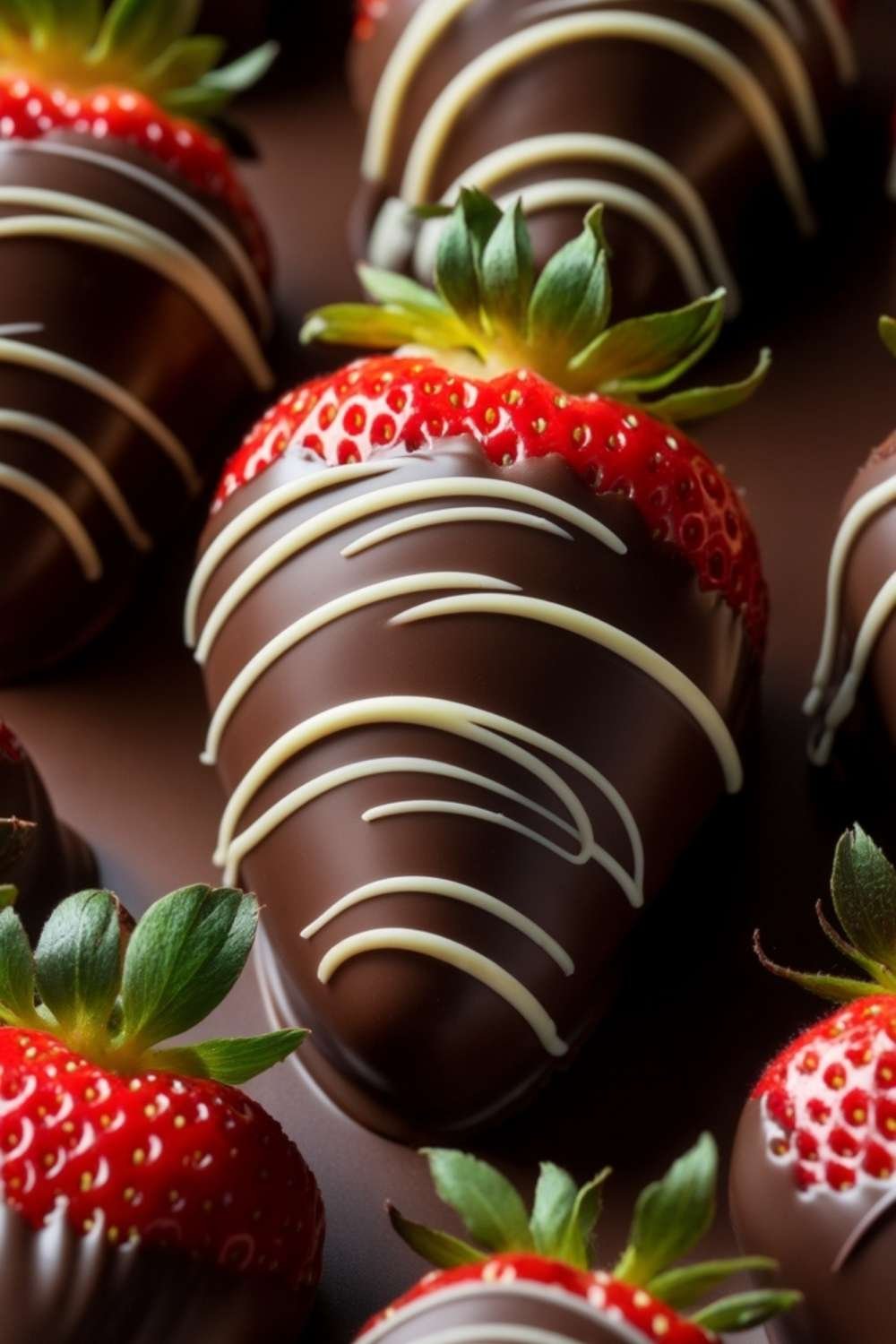 Strawberry and Dark Chocolate Drizzle Strawberry and Dark Chocolate Drizzle
