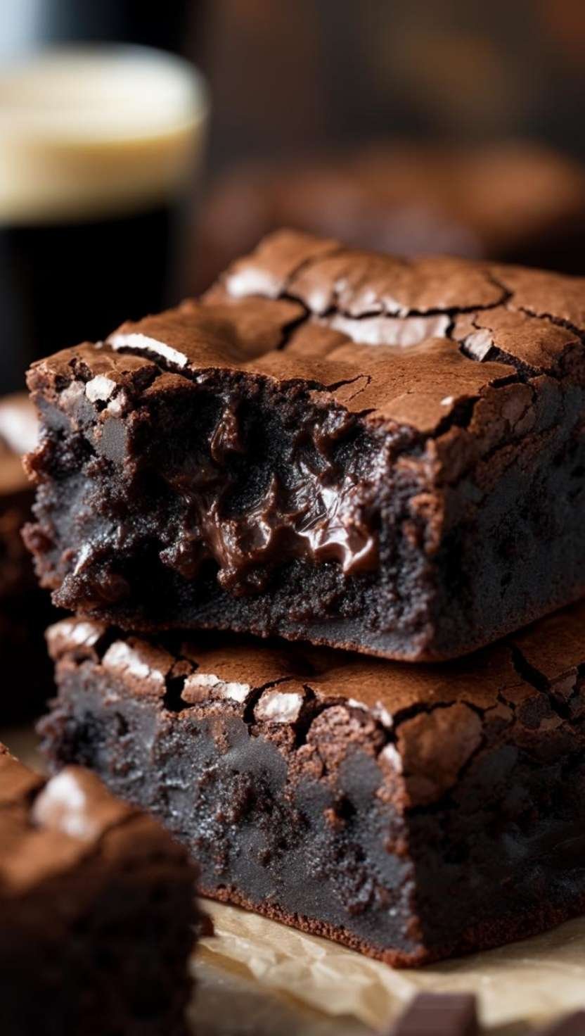 Fudgy Guinness Brownies Fudgy Guinness Brownies