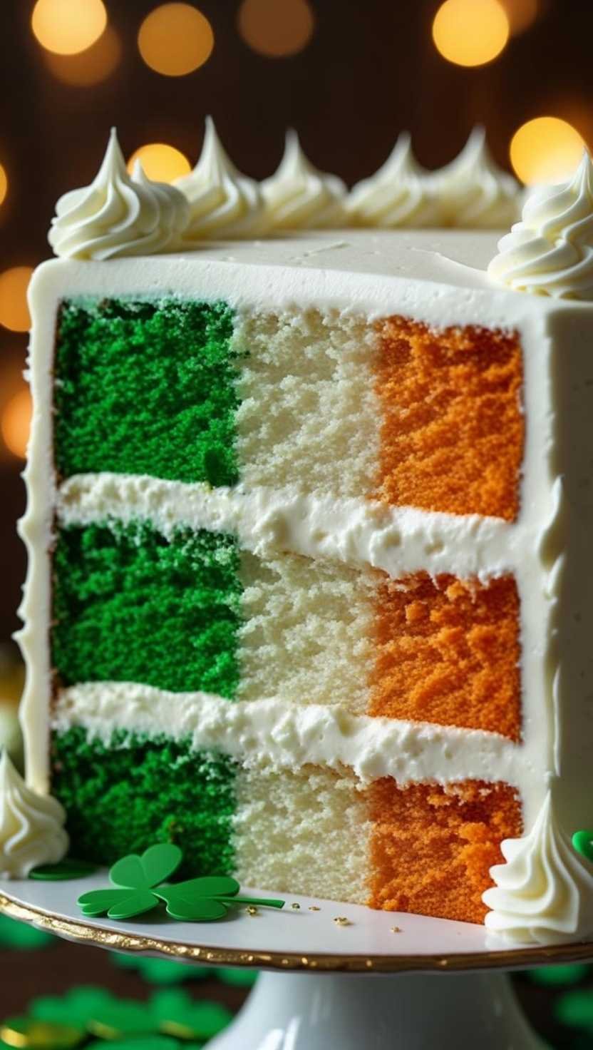 Irish Flag Cake Irish Flag Cake