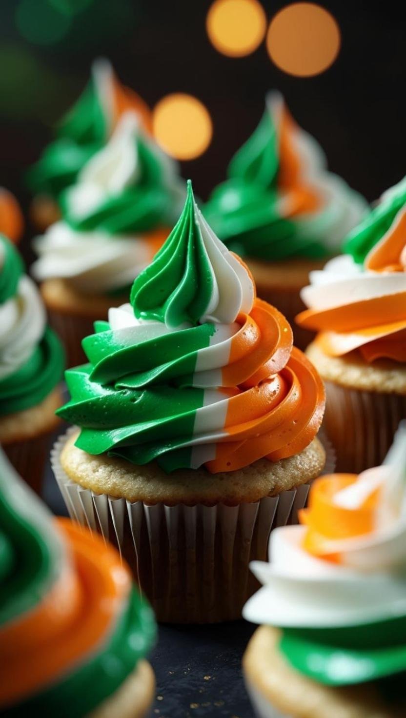 Irish Flag Cupcakes Irish Flag Cupcakes