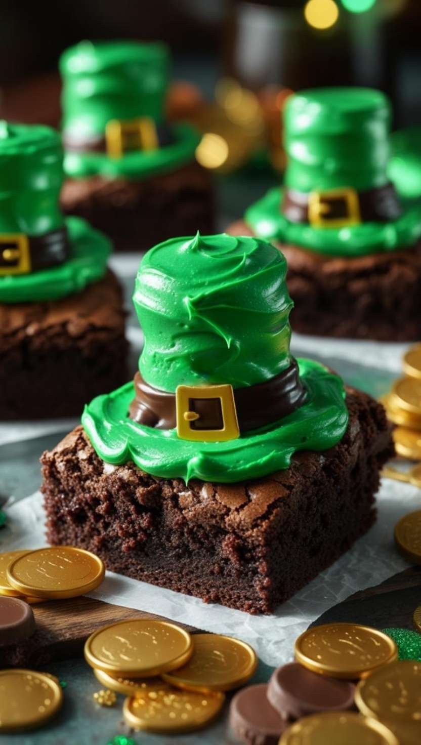 Leprechaun Hat Brownies Leprechaun Hat Brownies