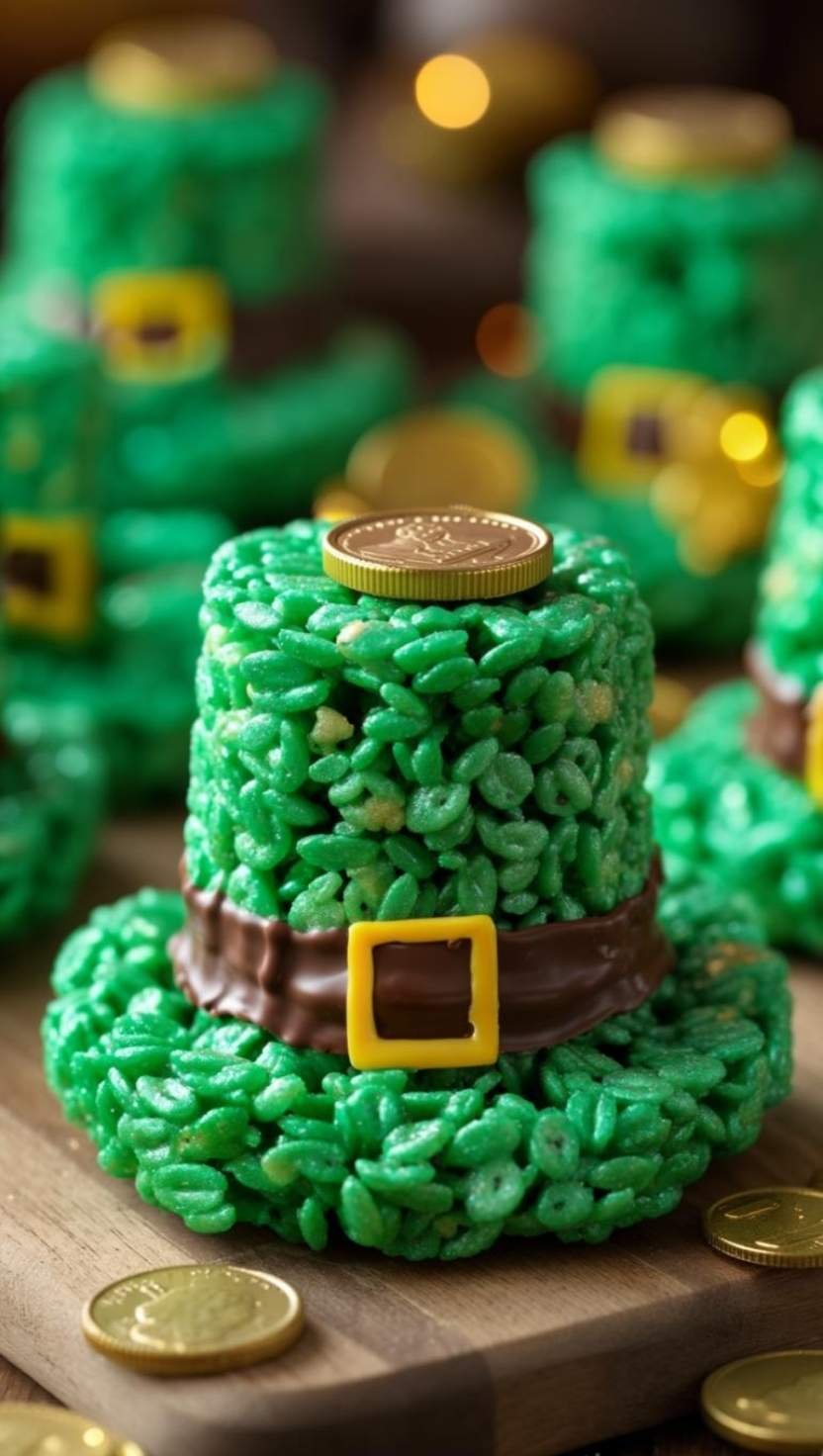 Leprechaun Hat Rice Krispie Treats Leprechaun Hat Rice Krispie Treats