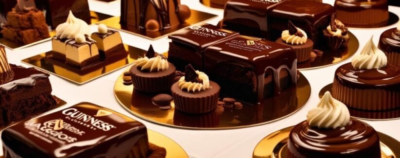 Rich Guinness Chocolate desserts, luxurious table of desserts Rich Guinness Chocolate desserts, luxurious table of desserts