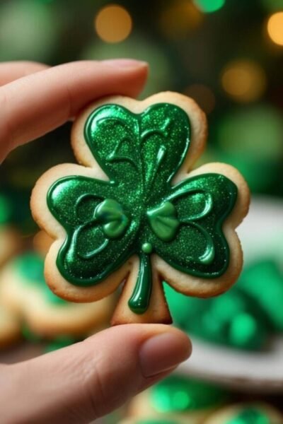 Shamrock Shaped Sugar Cookie