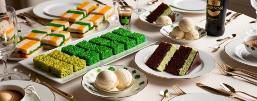 celebrate Saint Patricks day afternoon tea